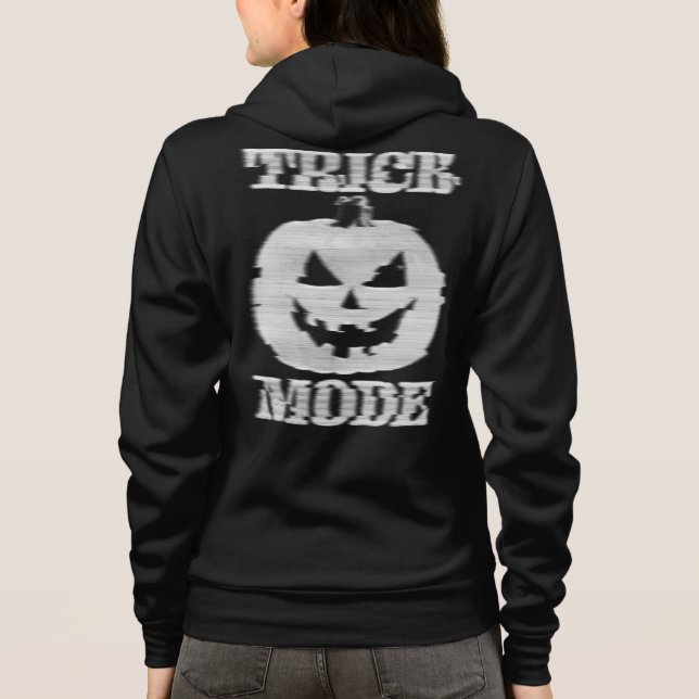 Camiseta Modo de truque Visão turva Pumpkin frente e verso (Verso)