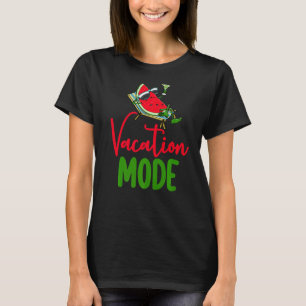 Camiseta Modo de Vacinação Melancia Mulheres Adoram Fruta d