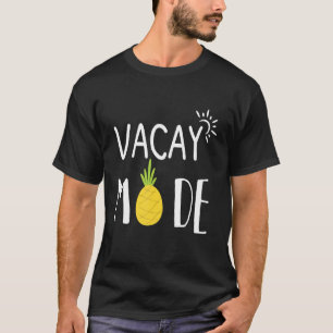 Camiseta Modo de Vacinação Mulheres Ativam Pineapple Sunset