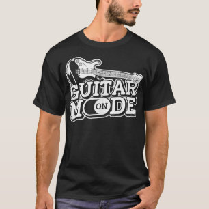 Camiseta Modo De Violão Na Guitarra Elétrica De Músico