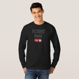Camiseta MODO DE VOÔ ON — Viagens de Aviação Minimalistas