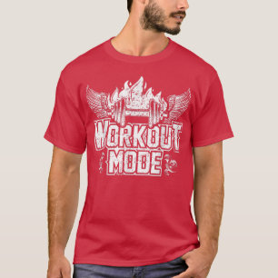 Camiseta Modo de Workout Motivação Ajustado de Gym de Const