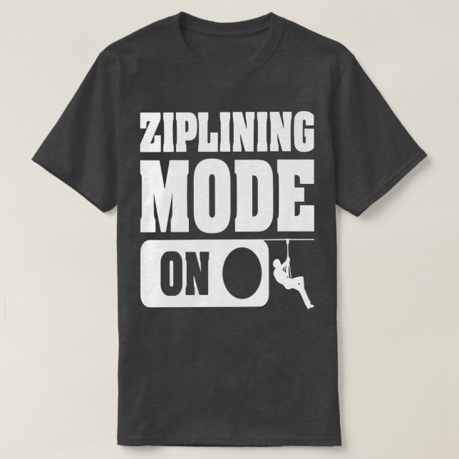 Camiseta MODO DE ZIPLINAÇÃO ONCaptivação do Design com Zipl (Frente do Design)