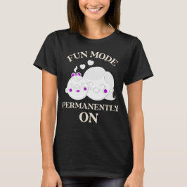 Camiseta Modo Divertido Permanentemente Ativado Professor