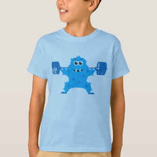Camiseta Modo do animal - pesos de levantamento do monstro