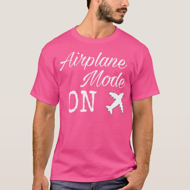 Camiseta Modo do avião ligado (Frente)
