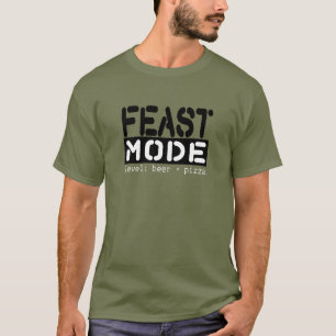 Camiseta Modo do banquete - em nível: Cerveja + T engraça