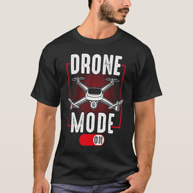 Camiseta Modo Drone Em Asas De Entusiastas Se Eu Duvido De  (Frente)