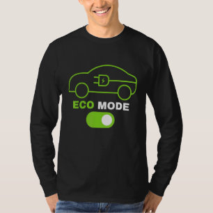 Camiseta Modo ecológico Veículo Elétrico Renovável Limpo El
