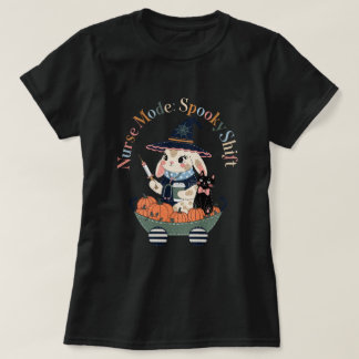 Camiseta Modo Enfermeira Turno Assustador