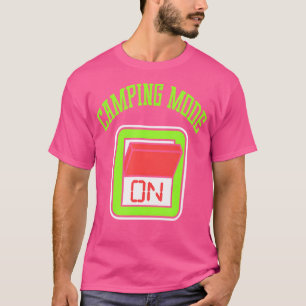 Camiseta Modo Engraçado De Acampamento Em Memória De Aciona