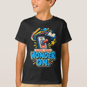 Camiseta Modo Escola Interruptor de Curiosidade Imaginação