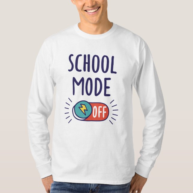 Camiseta Modo Escolar Desligado (Frente)