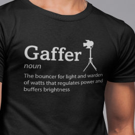Camiseta Modo Escuro de Definição de Gaffer - Equipe de Fil