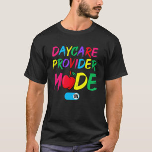 Camiseta Modo Esquadrão de Prestador de Creche Ativado De