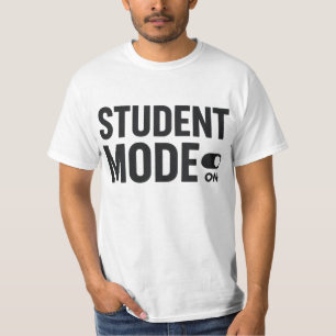 Camiseta Modo Estudante Ativado – Motivação Divertida para 