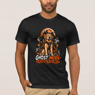 Camiseta Modo Fantasma Ativado Pelo Meu Cachorro Labrador H