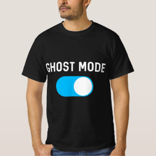 Camiseta Modo fantasma - Namorando de hospedagem ativado