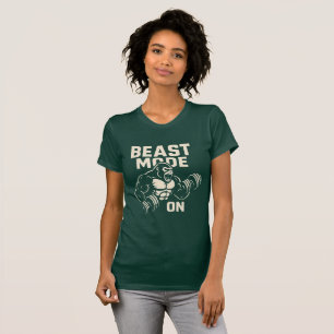 Camiseta Modo Fera Ativado Motivação Gorila Academia