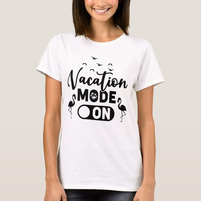 Camiseta Modo férias ativado (Frente)