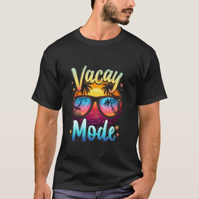Camiseta Modo Férias Fim de Tarde na Praia (Frente)