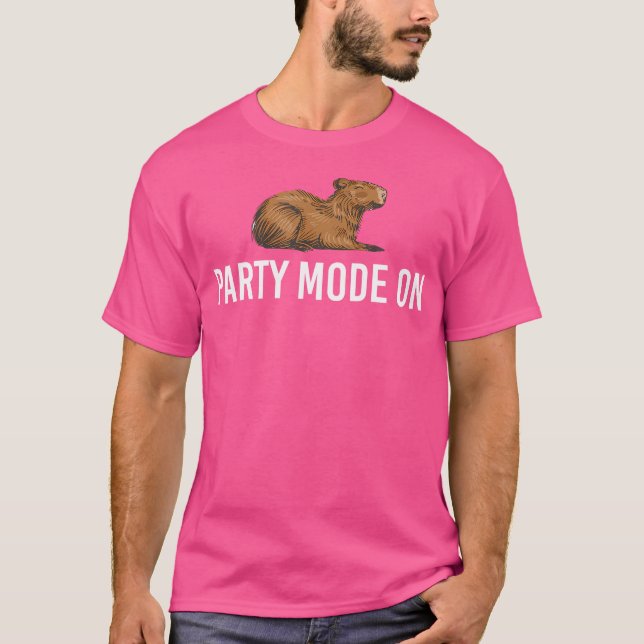 Camiseta Modo Festa Em Funny Capybara (Frente)