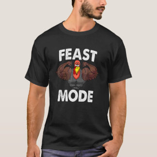 Camiseta Modo Festa No Dia de Ação de Graças Família Múscul