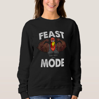 Camiseta Modo Festa No Dia de Ação de Graças Família Múscul