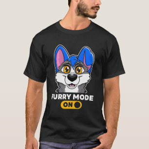 Camiseta Modo Furry No Furries Wolf Fursona Fandom