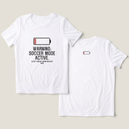 Camiseta Modo Futebol Engraçado Ativo Bateria Baixa Angusti
