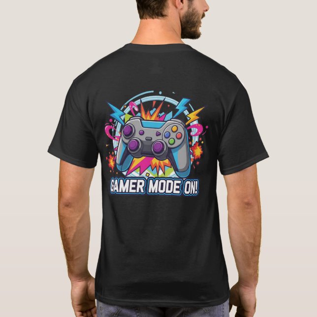 Camiseta Modo Gamer Ativado! (Verso)