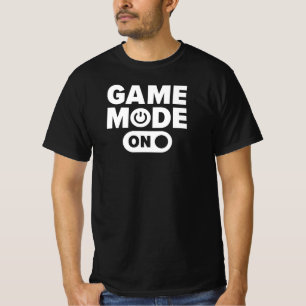 Camiseta Modo Gamer Ativado Citação Divertida de Gamer