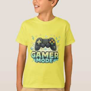 Camiseta Modo Gamer ATIVADO - Gráfico do Controle de Video 