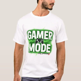Camiseta Modo Gamer Design Neon Verde