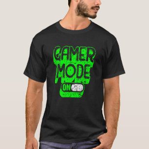 Camiseta modo gamer em jogos