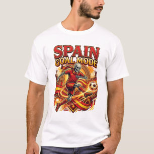 Camiseta Modo Gol Espanha Esqueleto Striker Nations Streetw