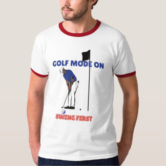 Camiseta Modo Golfe ATIVADO: Bata Primeiro | Gráfico de Gol