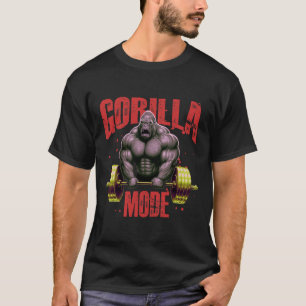 Camiseta Modo Gorila Academia de Levantamento de Peso Trein