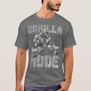 Camiseta Modo Gorilla Motivação Besta Montadora De Bacalhau