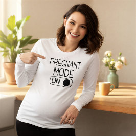 Camiseta "Modo Gravidez Ativado" Anúncio de Bebê | Roupas d