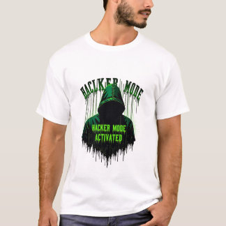 Camiseta Modo Hacker Ativado | Estilo Cyberpunk