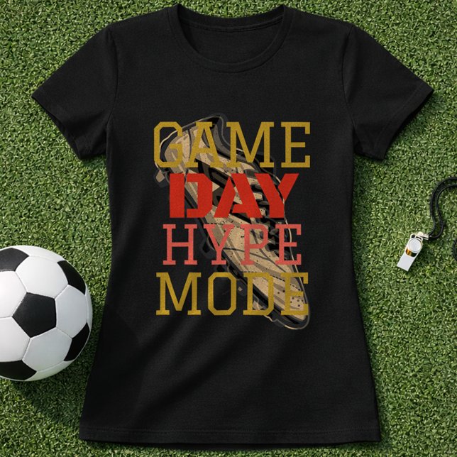 Camiseta Modo Hype Dia de Jogo Fã de Futebol (Criador carregado)