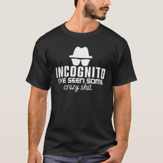 Camiseta MODO INCÓGNITO EU VI ALGUMAS COISAS MALUCAS- Piada