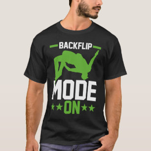 Camiseta Modo inverso do jumper Traceur Parkour em execução