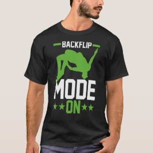 Camiseta Modo inverso do jumper Traceur Parkour em execução
