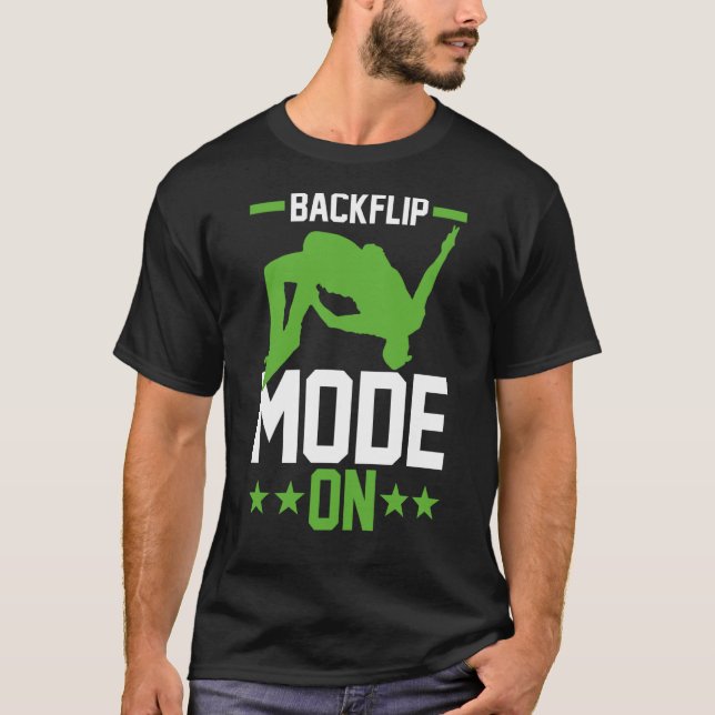 Camiseta Modo inverso do jumper Traceur Parkour em execução (Frente)