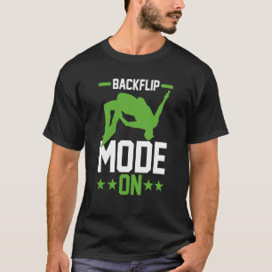Camiseta Modo inverso do jumper Traceur Parkour em execução