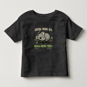 Camiseta Modo Koalá Introvertido Engraçado