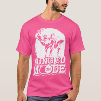 Camiseta Modo Kung Fu Ligado - Combater o Esporte Marcial A