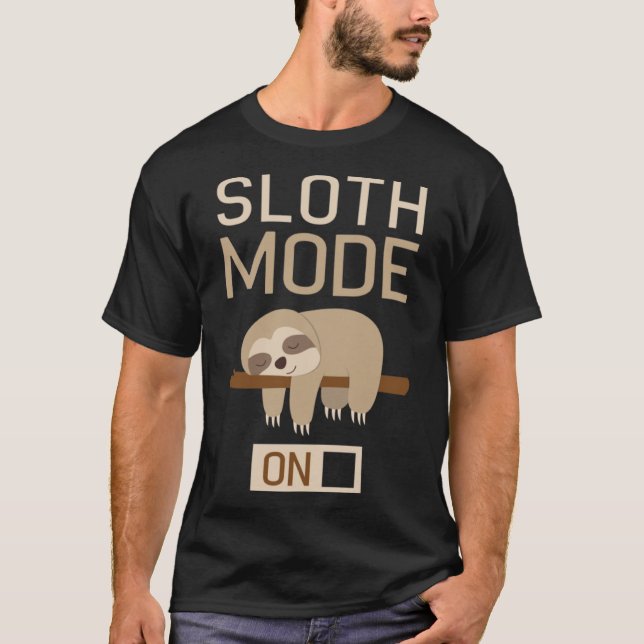 Camiseta Modo Leve Em Lpreguiçoso Penteado (Frente)